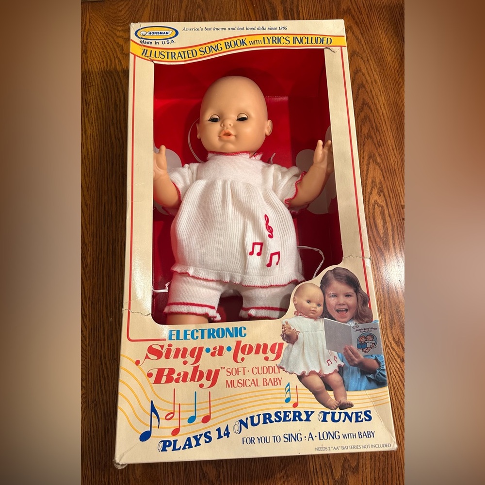 Vintage Electronic Sing-A-Long Baby By Horsman 1984